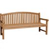 Gartenbank Bari Teak Massivholz - Breite: XXL extra stark 180 cm Bild 3