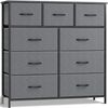SURFOU Schubkastenkommode Kommode Stoff 9 Schubladen Sideboard Mehrzweckschrank (Schubladenschrank), für Schlafzimmer Wohnzimmer, Kinderzimmer, Flur, Aufbewahrungsschrank Bild 4