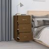 vidaXL Nachttisch Honigbraun 40x40x75 cm Massivholz Kiefer 818341 Bild 3