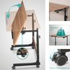 aktivshop Beistelltisch Holz & weiß, mit Rollen, 47,5x80cm, höhenverstellbar 65,5 bis 90cm Bild 5