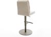 Barstuhl Pela-Flex Webstoff Soft Beige Drehfuß höhenverstellbar Metall Titanfarben Bild 5
