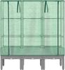 vidaXL Hochbeet mit Gewächshaus-Aufsatz Rattan-Optik 120x40x140 cm 4015862 Bild 4