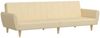 vidaXL Schlafsofa 2-Sitzer Creme Stoff 375855 Bild 2