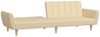 vidaXL Schlafsofa 2-Sitzer Creme Stoff 375855 Bild 4