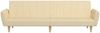 vidaXL Schlafsofa 2-Sitzer Creme Stoff 375855 Bild 5