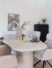 Esstisch >Maranola< in Hellgrau, MDF, Zement - 96x76x200cm (BxHxT) Bild 5