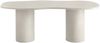 Esstisch >Maranola< in Hellgrau, MDF, Zement - 96x76x200cm (BxHxT) Bild 3