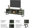 OTTO home Lowboard Loft, Breite 157 cm, TV-Board 3 Klappen, Metallkufen, TV-Kommode mit viel Stauraum, push-to-open-Funktion Bild 4