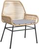 vidaXL Gartenstühle 2 Stk. mit Kissen Braun Poly Rattan 369096 Bild 4