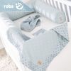 roba Geschenkset 'Lil Planet' - Bio-Bettschlange, Babydecke & Schmusetuch - Hellblau Bild 3