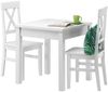 Tisch-Set mit Tisch und 2 Stühle Kiefer Massivholz waschweiß 90.70-50 B W-Set 23 Bild 2