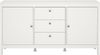 Dmora Kommode Whitney, Wohnzimmerbuffet, Wohnzimmer-Sideboard, Moderne Küchen-Speisekammer, 151x38 h80 cm, Weiß Bild 5