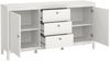 Dmora Kommode Whitney, Wohnzimmerbuffet, Wohnzimmer-Sideboard, Moderne Küchen-Speisekammer, 151x38 h80 cm, Weiß Bild 4