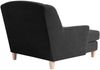 XXL Sessel Karil Bezug Veloursstoff Buche natur / schwarz 21890 Bild 4