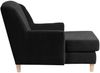 XXL Sessel Karil Bezug Veloursstoff Buche natur / schwarz 21890 Bild 3