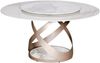 Livin Hill Esstisch 150cm Modig Roségoldene Basis, weiße Tischplatte M44 Bild 3