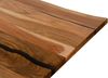 Baumtisch Akazie 240x100x74 natur lackiert / Epoxid schwarz, Kreuzgestell silber matt EPOXY Bild 5