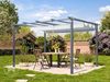 PRIMEYARD Pergola 3x4 m Terrassenüberdachung mit grauem Schiebedach Stahlrahmen Bild 2