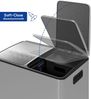 Wellgro Mülleimer Edelstahl Tretmülleimer 2x20L Fußpedale Absenkautomatik Bild 3