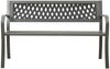 vidaXL Gartenbank 125 cm Stahl Grau 312039 Bild 2