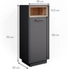 Vicco 'Beatrice' Midischrank, Spanplatte, 38 x 93 x 30 cm, Anthrazit Bild 3