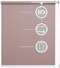 Lichtblick Sonnenschutzsysteme GmbH Bluetooth-Rollo Mailand 90 cm x 190 cm (BxL) red grey Tageslicht; Klemm- und schraubbar; Motor per App oder manuell steuerbar Bild 3