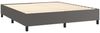 vidaXL Boxspringbett mit Matratze Grau 180x200 cm Kunstleder 3132517 Bild 4