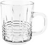 6er Set Henkelgläser - Transparent mit dekorativem Linienmuster, 240 ml Bild 2