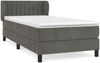 vidaXL Polsterbett mit Matratze Dunkelgrau 100x200 cm Samt Bild 2