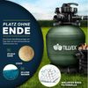 tillvex Sandfilteranlage 10 m³/h Filteranlage + 800g Filterbälle 7-Wege Ventil Poolfilter, Filterkessel mit Druckanzeige Sandfilter für Pool und Schwimmbecken Bild 3