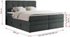 Boxspringbett, Polsterbett, Bett, Schlafzimmer - ERNI-KING - 160x200cm - Dunkelgrau Stoff - H4 Bild 5