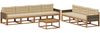 vidaXL Outdoor-Sofagarnitur mit Kissen 8 pcs Natur und Beige 3382401 Bild 2