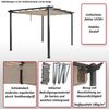 Mendler 'HWC-N93' Pergola, Aluminium terrakotta, 3 x 4m Bild 2