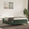 vidaXL Boxspringbett mit Matratze Dunkelgrün 120x190 cm Samt 3269680 Bild 3