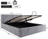 MODFU Polsterbett Doppelbett Holz Bett Funktionsbett Holzbett ohne Matratze Hydraulisch (Bettgestell mit Lattenrost aus Metallrahmen und Bettstauraum, 140 x 200 cm/180 x 200 cm), für Erwachsenen Jugendliche Bild 3