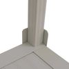 Aluminium Verkleidung für Klimaanlage/Wärmetauscher HWC-P95, Abdeckung Schutzgitter Regal 163x90x38cm ~ grau-weiß Bild 5