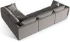 Micadoni Ecksofa Chris 4-Sitzer Rechts Samt Grau Bild 3
