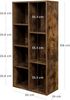 Vasagle 'LBC27BX' Bücherregal mit 7 Fächern, dunkelbraun, 50 x 24 x 106 cm Bild 5