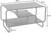 Mendler Couchtisch `HWC-O49`, Industrial mit 3 Ablagen, Metall, Weiß, 45x80x40cm Bild 3