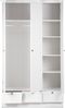 'Landwood' Kleiderschrank, 3-türig, Landhausstil, weiß Bild 5