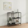 Dmora Konsolentisch Noto, Tisch, Eingangskonsole, Regal, 80x30 h80 cm, Schiefer Bild 2