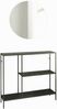 Dmora Konsolentisch Noto, Tisch, Eingangskonsole, Regal, 80x30 h80 cm, Schiefer Bild 5