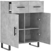 vidaXL Sideboard Betongrau 69,5x34x90 cm Holzwerkstoff 828008 Bild 5