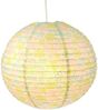 Kinder Papierlampe BLUMEN Motiv Lampenschirm Ø40cm Pendelleuchte mit Aufhängung Bild 2