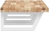 vidaXL Waschbeckenregal Wandmontage Stahl und Akazienholz 3302822 Bild 5