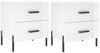 vidaXL Nachttische 2 Stk. Hochglanz-Weiß 40x35x47,5 cm Holzwerkstoff 827329 Bild 2