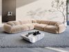 Ecksofa Alcazar L Form aus Samtstoff - Samtstoff - beige Bild 2