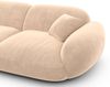 Ecksofa Alcazar L Form aus Samtstoff - Samtstoff - beige Bild 5
