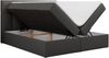 Boxspringbett mit Kopfteil und Topper, Doppelbett - RICO - 120x200cm - Grau Kunstleder - H4 Bild 4
