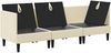 vidaXL Wohnzimmergarnitur 3 pcs Creme Stoff 3413778 Bild 4